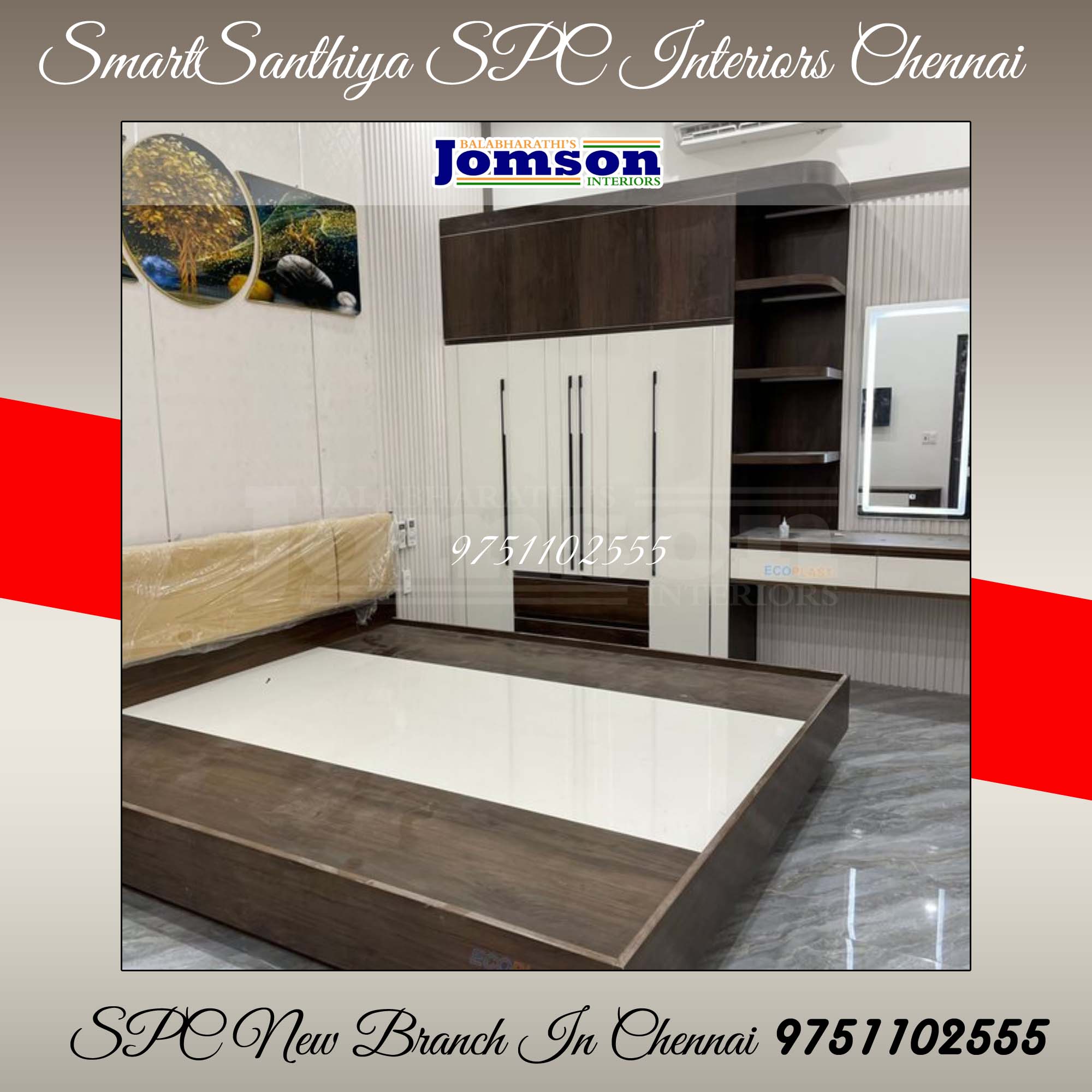 SmartSanthiya UPVC Interiors Chennai Branch Number 9751102555